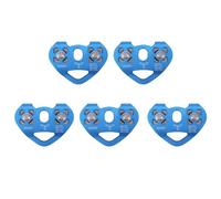 Bdfhjln 5 cuerdas de cable de acero con doble polea de escalada en forma de corazón de 13 mm, dispositivo de escalada de alta velocidad, 24 KN