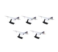 Bdfhjln 5X 1/200 Concorde Supersónico Avión de pasajeros Air France Airways Modelo para colección de pantallas estáticas