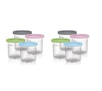 Bdfhjln 8X de Pintas de Helado, Recipientes de Helado con Tapas para Ninja Creami Pints NC301 NC300 NC299AMZ Series Ice Cream Maker