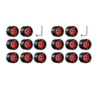 Bdfhjln Paquete de 16 ruedas 95A de 58 mm x 39 mm, ruedas de poliuretano resistentes al desgaste, accesorios de patines de doble fila
