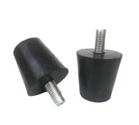 BDFJEDS Patas para Muebles 4 Almohadillas de Goma Ajustables for Patas Muebles con Tornillos M6 M8 M10 for Mesa y Silla, Color Negro, protección antichoque(25xM6x20)