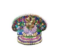 BDFJEDS Sombrero de capitanes primavera for hombres Unisex hecho a mano Steampunk Burning Man Mardi Gras Hat Masquerade