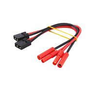 BDHI 2 Piezas Traxxas Hembra a HXT 4 mm ID Adaptador de Cargador para Redcat LiPo TRX TRA2970 TRA2972 (B134-2)