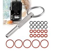 BDHYYM Juego de 25 anillos de sellado para cafeteras automáticas con llave ovalada, piezas de repuesto para máquinas automáticas Jura/Krups/AEG totalmente automáticas