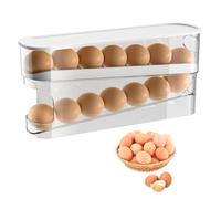 BDHYYM Organizador y Dispensador de Huevos para Nevera - Caja de Almacenamiento y Soporte para Cocina