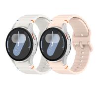 BDIG 2 Piezas Correa Compatible con Samsung Galaxy 7 6 5 4 40mm 44mm/FE 40mm/6/4 Classic 47mm 43mm 46mm 42mm/Watch 5 Pro 45mm,20mm Silicona Correa Reloj de Repuesto para Hombres y Mujeres
