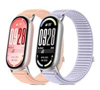 BDIG 2 piezas Correa Elástica de Nylon Sólo Compatible con Xiaomi Mi Band 10/9/8,Pulseras Elásticas Ajustables de Nylon Deportivo de Repuesto para Hombres Mujeres