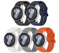 BDIG 5 Piezas Correa Compatible con Samsung Galaxy 7 6 5 4 40mm 44mm/FE 40mm/6/4 Classic 47mm 43mm 46mm 42mm/Watch 5 Pro 45mm,20mm Silicona Correa Reloj de Repuesto para Hombres y Mujeres