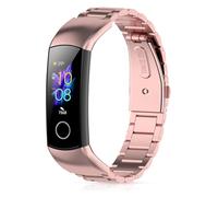 BDIG Correa Compatible para Honor Band 4 Band 5 Metal Pulsera, Pulsera de Acero Inoxidable Agradable reemplazo Correa para Honor Band 5 Band 4 (No Host),Morado