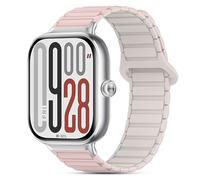 BDIG Correa magnética compatible con Xiaomi Redmi Watch 4/Xiaomi Mi Band 8 Pro,pulseras deportivas de silicona Magnet Link pulsera de repuesto,Rosa Starlight