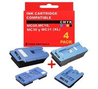BDink Kit de Mantenimiento Compatible con Canon MC08 MC10 MC30 MC31 1320B006 1320B014 1156C002 1156C005 (Pack 4) para imagePROGRAF 8000 8100 8300 8400 9000 9100 9400