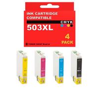BDink Tinta Compatible con Epson 503XL C13T09R14010 C13T09Q14010 C13T09R24010 C13T09Q24010 C13T09R34010 (Pack 4) CMYK para Expression XP-5200 XP-5205 Rendimiento Negro 800 Páginas y Color 700 Páginas