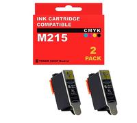 BDink Tinta Pigmentada Compatible con Samsung M215 INK-M215 Negro (Pack 2) para CJX 1000 CJX 1050W CJX 2000FW Capacidad 20 ml Cada Cartucho Recambio para Impresoras Compatibles