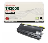BDink Tóner Compatible Brother TN2000/TN2005/TN350 Negro (Pack 1) con Chip para DCP 2010 7010 7020 7025 FAX 2820 2825 2920 HL 2020 2030 2032 2035 2037 2040 2040N 2050 MFC Rendimiento 2500 páginas