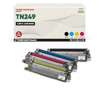 BDink Tóner Compatible Brother TN249 Pack 4 Colores con Chip para HL L8230CDW HL L8240CDW MFC L8340CDW MFC L8390CDW Rendimiento Negro 4500 y Color 4000 Páginas TN-249