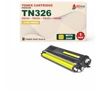 BDink Tóner Compatible Brother TN320/TN325/TN321/TN326/TN329 Amarillo (Pack 1) con Chip para DCP 9055CDN DCP 9270CDN DCP L8400CDN DCP L8450CDW HL 4140CN Rendimiento TN-320Y