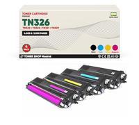 BDink Tóner Compatible Brother TN320/TN325/TN321/TN326/TN329 Negro Cyan Magenta Amarillo (Pack 4) con Chip para DCP 9055CDN DCP 9270CDN DCP L8400CDN HL 4140CN Rendimiento TN-320BK