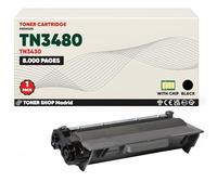 BDink Tóner Compatible Brother TN3430 TN3480 Negro con Chip para DCP L5500DN L6600DW HL L5000D L5100DN L5200DW L6300DW L6400DW MFC L5700DN L6800DW Rendimiento 8000 páginas TN-3430 TN-3480