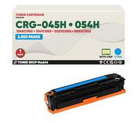 BDink Tóner Compatible Canon 045H 054H Cyan Reemplaza 1245C002/1241C002/3027C002/3023C002 con Chip para LBP 611Cn LBP 613Cdw LBP 621Cw LBP 623Cdw MF 631Cn MF 633Cdw Rendimiento 2500 páginas