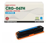 BDink Tóner Compatible Canon 067H 5105C002 5101C002 Cyan con Chip para i-SENSYS LBP 631Cw 633Cdw MF 651Cw 655Cdw 657Cdw Rendimiento 2450 páginas