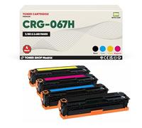 BDink Tóner Compatible Canon 067H 5106C002 5105C002 5103C002 5104C002 CMYK (Pack 4) con Chip para i-SENSYS LBP 631Cw MF 651Cw MF 655Cdw MF 657Cdw Rendimiento Negro 3.150 Páginas y Color 2.450 Páginas