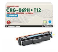 BDink Tóner Compatible Canon 069H 5097C002/5093C002 Cyan con Chip para i-Sensys LBP 673Cdw MF 752Cdw MF 754Cdw Rendimiento 5500 páginas