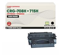 BDink Tóner Compatible Canon 708H 715H 0917B002 1976B002 Negro con Chip para LBP 3300 LBP 3310 LBP 3360 LBP 3370 Rendimiento 7000 páginas