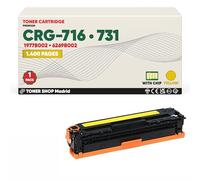 BDink Tóner Compatible Canon 716/731 1977B002 6269B002 Amarillo (Pack 1) con Chip para LBP 5050 5050N 7100Cn 7110Cw MF 623Cn 628Cw 8030CN 8040CN 8050CN 8080CW 8230Cn 8280Cw Rendimiento 1400 Páginas