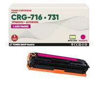 BDink Tóner Compatible Canon 716/731 1978B002 6270B002 Magenta (Pack 1) con Chip para LBP 5050 5050N 7100Cn 7110Cw MF 623Cn 628Cw 8030CN 8040CN 8050CN 8080CW 8230Cn 8280Cw Rendimiento 1400 Páginas