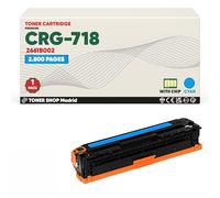 BDink Tóner Compatible Canon 718 2661B002 2661B014 Cyan (Pack 1) con Chip para LBP 7200 7200C 7200CDN 7200CN 7210CDN 7200 Series 724CDW Rendimiento 2800 páginas