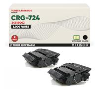 BDink Tóner Compatible Canon 724 3481B002 Negro (Pack 2) con Chip para LBP 6750DN LBP 6780X MF 512x MF 515x Rendimiento 6000 páginas