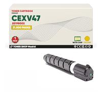 BDink Tóner Compatible Canon CEXV47 8519B002 Amarillo (Pack 1) con Chip para IR Advance C250i C250iF C255i C255iF C350i C350iF C350P C351iF C355i C355iFC C355P Rendimiento 21500 páginas