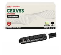 BDink Tóner Compatible Canon CEXV53 Negro Reemplaza 0473C002 con Chip para impresoras IR Advance 4525i 4535i 4545i 4551i 4555i DX4725i DX4735i DX4745i DX4751i DX4755i Rendimiento 42100 páginas
