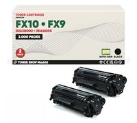 BDink Tóner Compatible Canon FX10 FX9 104 703 Negro Reemplaza 0263B002/7616A005 (Pack 2) con Chip para D 420 D 480 FAX L 100 L 120 L 140 L 160 L 90 LBP 3000 MF 4100 MF 4110 Rendimiento 2000 páginas
