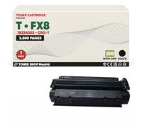 BDink Tóner Compatible Canon TFX8 Negro Reemplaza 7833A002/CRG-T con Chip para FAX L380 FAX L380S FAX L390 FAX L400 FAX LC510 IMAGECLASS D320 D420 PCD320 340 420 Rendimiento 3500 páginas