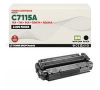 BDink Tóner Compatible con HP 15A 13A 24A C7115A Q2613A Q2624A Negro con Chip para LaserJet 1000 1000W 1005 1150 1200 1220 1300 1300N 3300 3310 3320MFP 3330MFP 3380 Rendimiento 2500 páginas