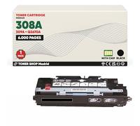 BDink Tóner Compatible con HP 308A Q2670A Negro con Chip para Color LaserJet 3500 Series 3500N 3550 Series 3550N 3700 3700DN 3700DTN 3700N Rendimiento 6000 páginas