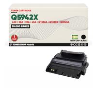 BDink Tóner Compatible con HP 42X 38A 39A 45A Q5942X Q1338A Q1339A Q5945A Negro con Chip para LaserJet 4200 4200N 4240 4250 4250TN 4300 4300N 4345MFP 4350 4350N Rendimiento 20000 páginas