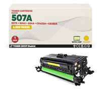 BDink Tóner Compatible con HP 507A 504A Amarillo con Chip para Color LaserJet CM1530 CM3530FS CM3530MFP CP3525 CP3525DN CP3525N CP3525X M551DN M551N M551XH M575 M575DN M570DW Rendimiento 6000 páginas