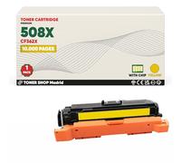 BDink Tóner Compatible con HP 508X CF362X Amarillo con Chip para Color LaserJet Enterprise M552dn M553dn M553n M553x LaserJet Enterprise Flow M577c M577dn M577f Rendimiento 10000 páginas