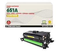 BDink Tóner Compatible con HP 651A 307A 650A CE342A CE742A CE272A Amarillo con Chip para Color LaserJet CP5220 CP5225 CP5520 CP5525DN CP5525N M750dn M750n M750xh M775 Rendimiento 16000 páginas