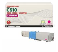 BDink Tóner Compatible con Oki C510 C530 MC561 MC562 44469723 Magenta con Chip para C510 C510DN C511DN C530 C530DN C531DN MC561DN MC562DN MC562DNW Rendimiento 5000 páginas