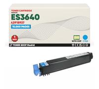 BDink Tóner Compatible con Oki Executive ES3640 Cyan con Chip para ES3640 ES3640E ES3640E MFP Rendimiento 15000 páginas