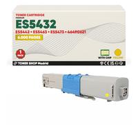 BDink Tóner Compatible con Oki Executive ES5432 ES5442 ES5463 ES5473 46490621 Amarillo con Chip para ES5432DN ES5442DN ES5463DN MFP ES5473 MFP Rendimiento 6000 páginas