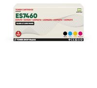 BDink Tóner Compatible con Oki Executive ES7460 ES7470 ES7480 (Pack 4) CMYK con Chip 45396216 45396215 45396214 45396213 para ES7460 ES7470DN ES7480MFP Rendimiento Negro 15000 y Color 11500 Páginas