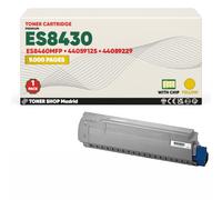 BDink Tóner Compatible con Oki Executive ES8430 ES8460MFP 44059125 44059229 Amarillo con Chip para ES8430 ES8460MFP Rendimiento 9000 páginas