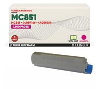 BDink Tóner Compatible con Oki MC851 MC861 44059166 44059254 Magenta con Chip para MC851CDTN MC851CDXN MC851DN MC851DN+ MC861CDTN MC861CDXN MC861DN Rendimiento 7300 Páginas