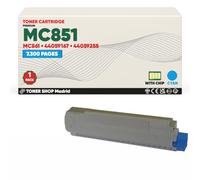 BDink Tóner Compatible con Oki MC851 MC861 44059167 44059255 Cyan con Chip para MC851CDTN MC851CDXN MC851DN MC851DN+ MC861CDTN MC861CDXN MC861DN Rendimiento 7300 Páginas