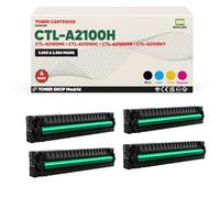 BDink Tóner Compatible con Pantum CTLA2100H CMYK (Pack 4) con Chip para CM2100ADN CM2100ADW CM2100DN CM2100DW CP2100D CP2100DN CP2100DW Rendimiento 3000 Páginas Negro 2500 Páginas Color