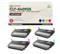 BDink Tóner Compatible con Samsung 4092S CLTK4092S CLTC4092S CLTM4092S CLTY4092S CMYK (Pack 4) con Chip para CLP 310 CLP 315 CLX 3170 CLX 3185 Rendimiento Negro 1500 páginas y Color 1000 páginas